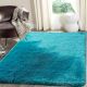 Bedside Turquoise Handmade Rug